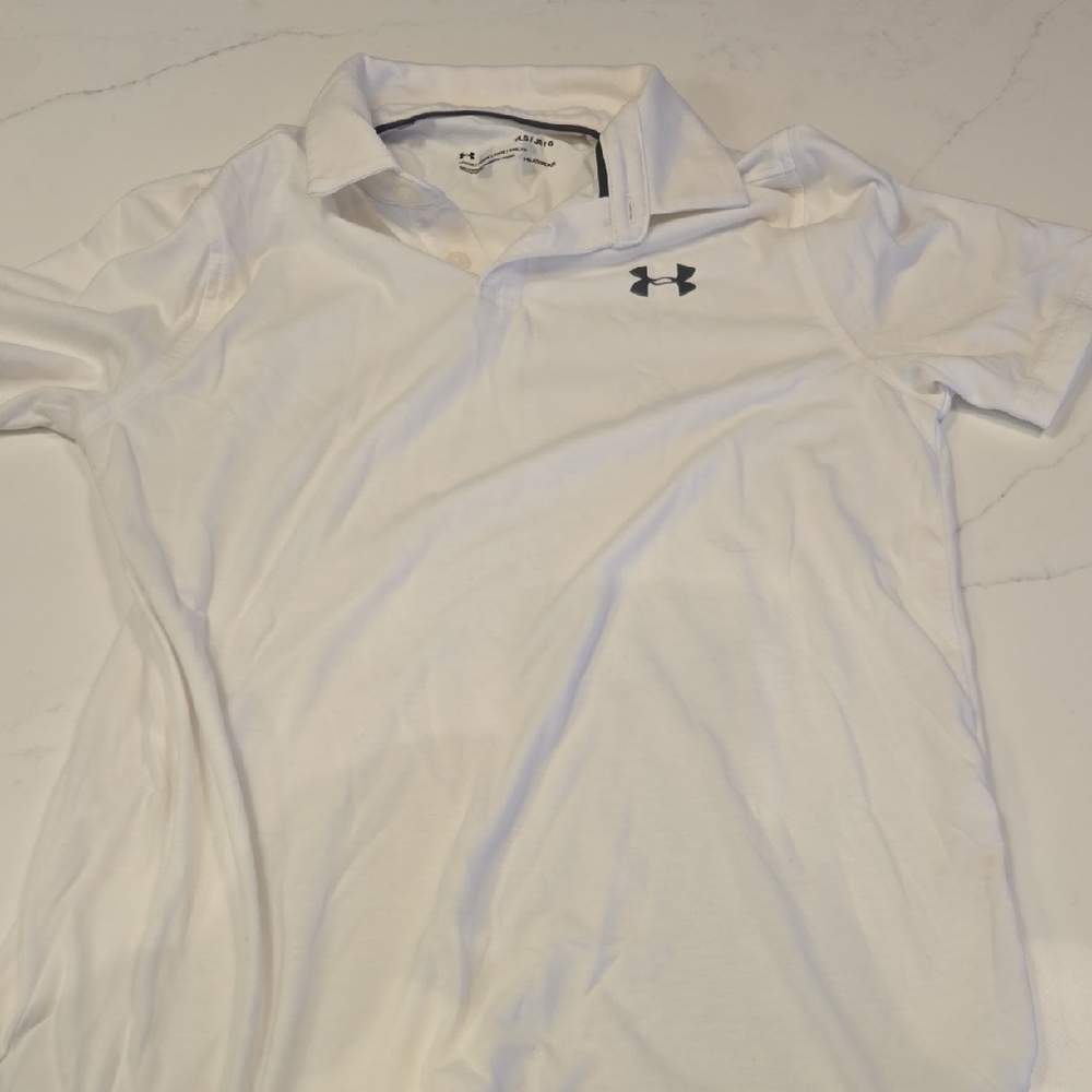 Under Armour Kids White Polo Shirt